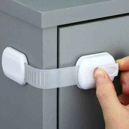 Baby Safe Straps Baby Safety Lock Drawer Child Safety Cabinet Locks Adhesive Cabinet Drawer Door Latches