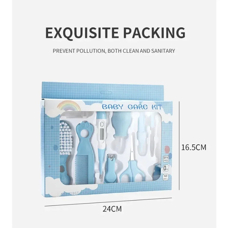 10 Piece Set Baby Brush Nasal Suction Device Set Comb Thermometer Care Set Tool Complete Accessories Material Safety