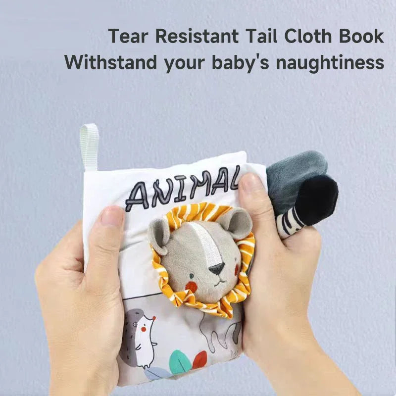 Baby Sensory Cloth Books Children Early Educational Toys Rustle Sound  Soft Book 0-12 Months Cognition Study Educational Toys