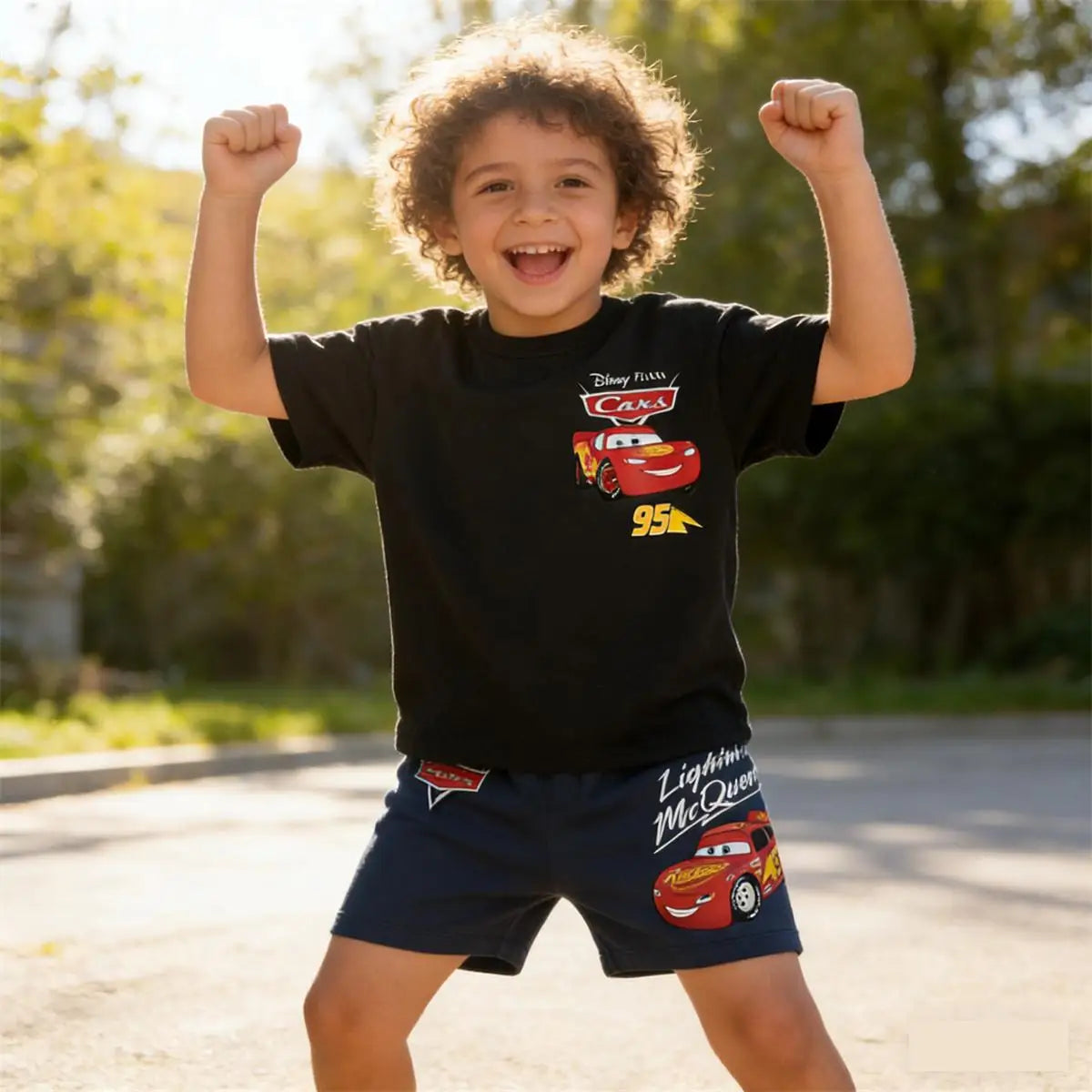 Boys Summer Clothes Toddler Cartoon T Shirt+Shorts 2Piece Set Infant Cute Printed Tees All-match Shorts