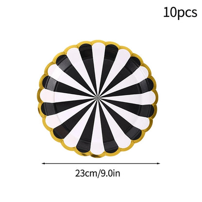 Birthday Decorations Party Paper Plates Cups Baby Shower Party Accessories Party Favors Gifts Plates for Party Supplies