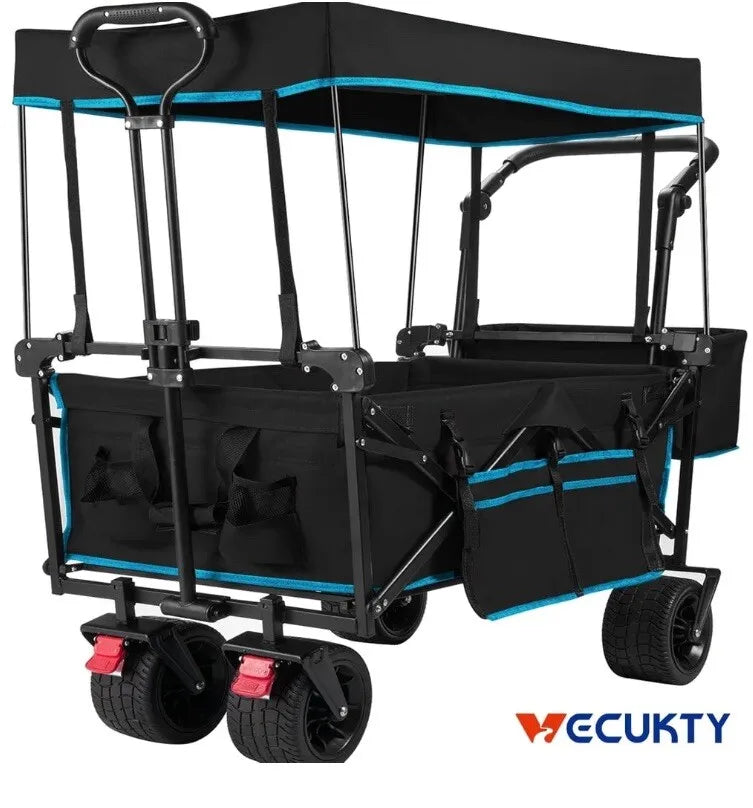 VECUKTY Stroller wagon Blue,black