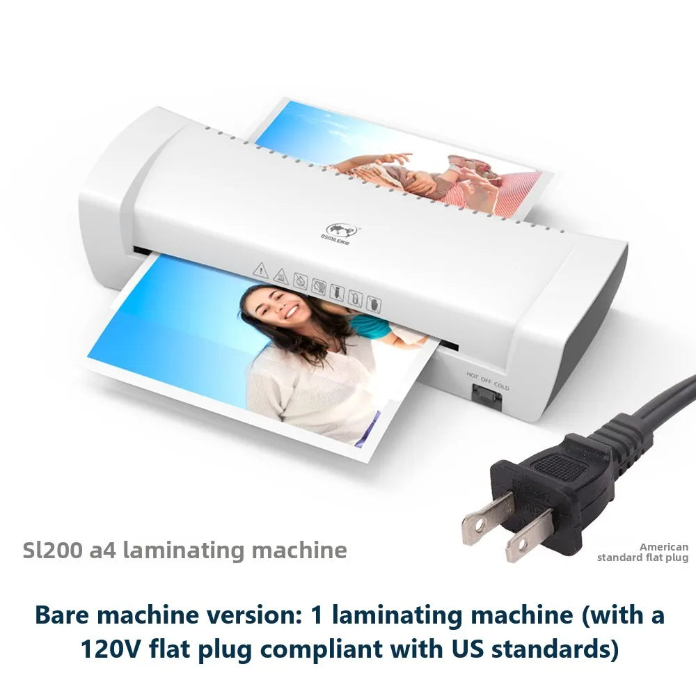 Home Office SL200A4 Laminator Thermoplastic Cold Mounting Dual-use Quick Preheating Constant Temperature Anti-Bubble Photo and D