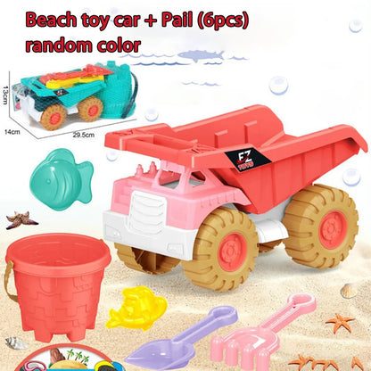 Children's beach toy sets: shovels, beach buckets, funnel tools, summer outdoor water play toys for babies
