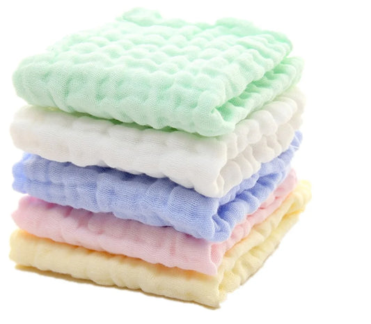 Baby Washcloths - Natural Cotton Baby Wipes - Soft Newborn Face Towel and Washcloth for Sensitive Skin