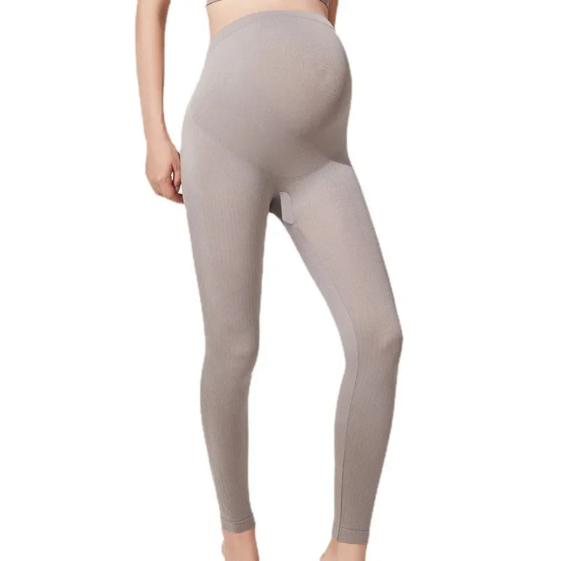 Customizable Elastic High Waist Maternity Leggings Skinny For Pregnant Women Belly Postpartum Body Shaper Fitness Trousers