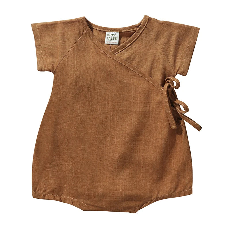 2026 Summer Newborn Baby Romper Cotton Short Sleeve Clothes Toddler Boys Girls