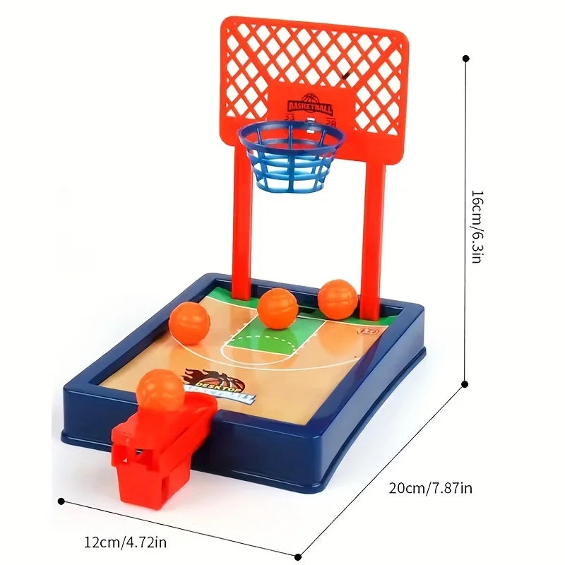 Kids Mini Basketball Shooting Game,Parent-Youngsters Interactive Toy, Train Focus Ability,Simulated Basketball Court Decoration