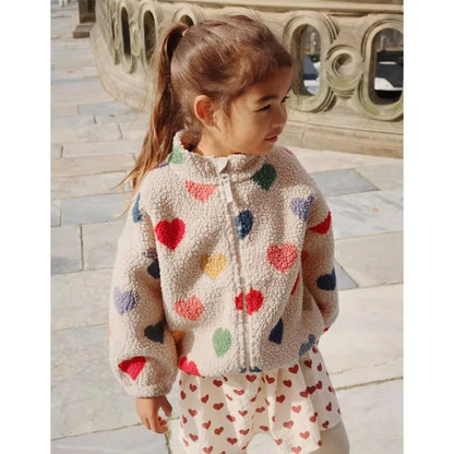 Winter Casual Boys Coat  Sherpa Jacket  Boys Girls Fashion Fleece Warm Outfit for Boys Girls Winter Kids Clothing