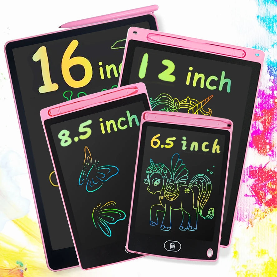 16/12/8.5/6.5 Inch LCD Writing Drawing Tablet Doodle Board Montessori Educational Toy for kids