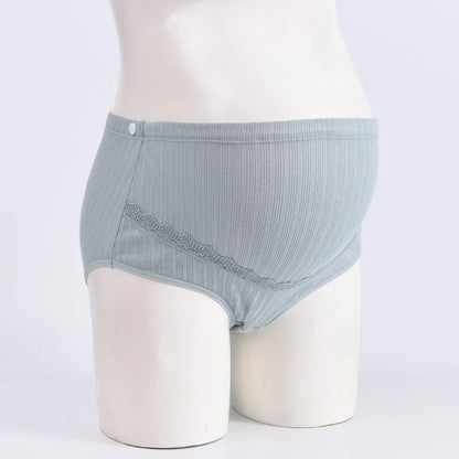 Soft Cotton Maternity Panties High Waist Adjustable Seamless Plus Size