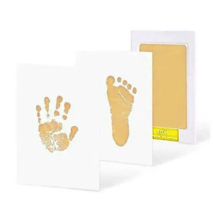 Newborn Baby DIY Hand And Footprint Kit Ink Pads Photo Frame Handprint Toddlers Souvenir Accessories Safe Clean Baby Shower Gift