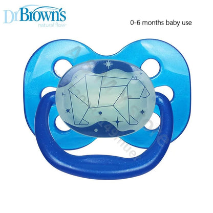 Dr. Brown's pacifier / silicone material / soft newborn baby to 0-6-12-18 months baby use