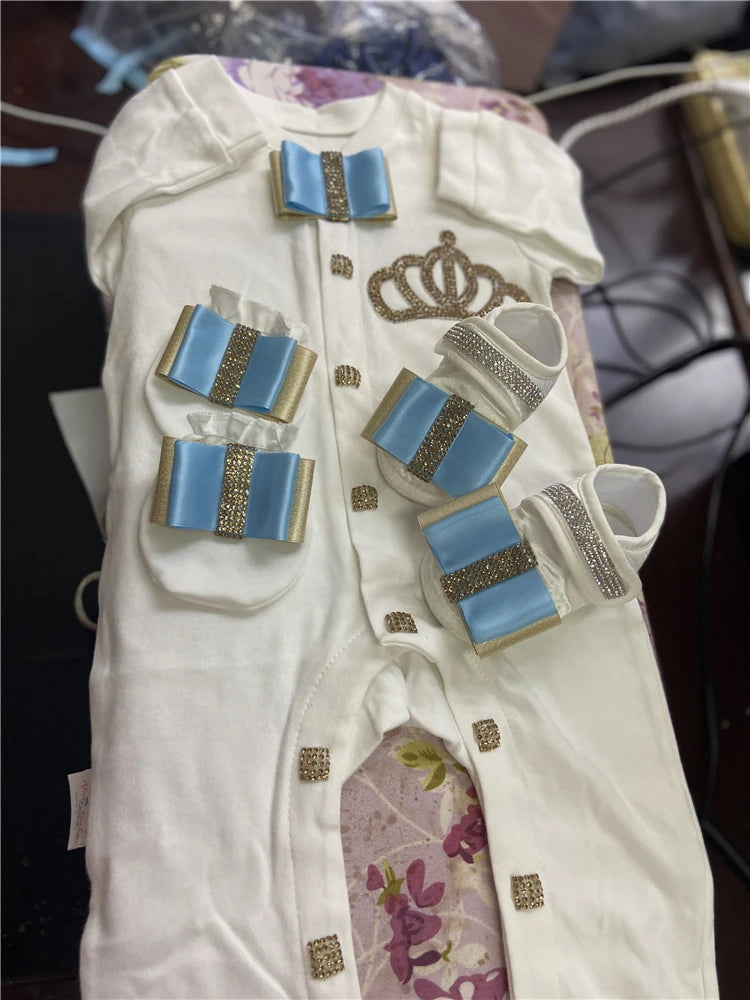 Onesie Baby Girl Crown Purple Home Coming Outfit Layette Jewels set Baptism Take Me Home Outfit Baby shower gift Newborn Gifts