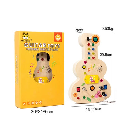 Montessori Busy Board LED Light Switc Toys Toddler Wooden Sensory Activitie Board Travel Toys Baby Switch Control Education Game
