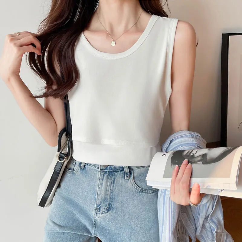 Wholesale Postpartum Woman Strap Tees for Breastfeeding T-Shirt Summer Tank Tops