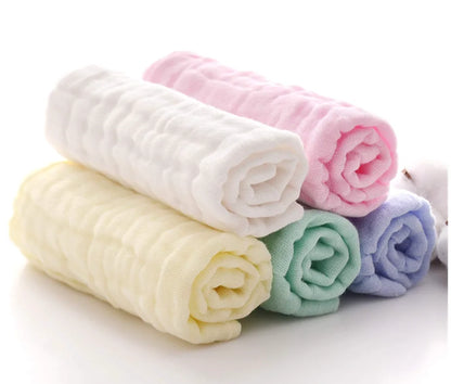 Baby Washcloths - Natural Cotton Baby Wipes - Soft Newborn Face Towel and Washcloth for Sensitive Skin