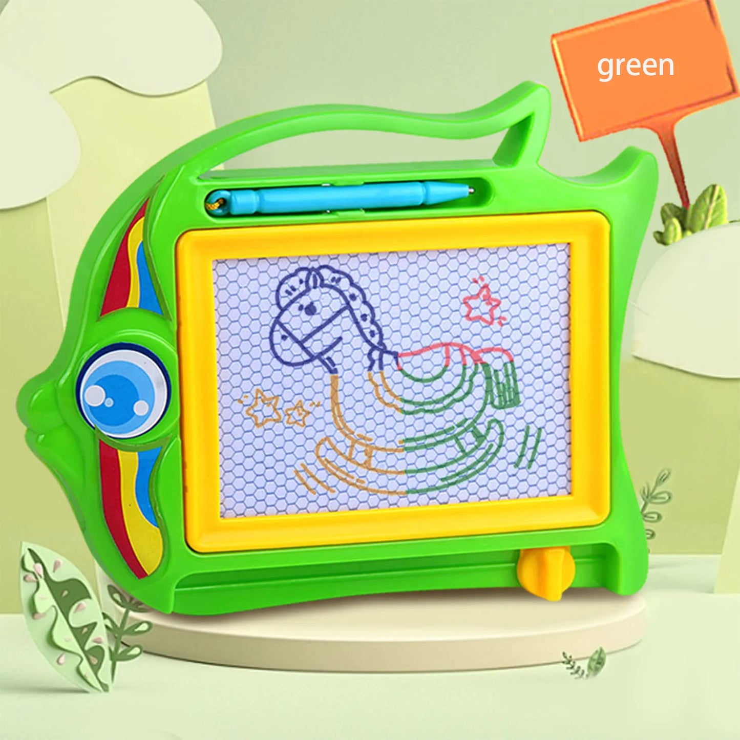 Children's colored magnetic small drawing board for early education, writing board, puzzle toy