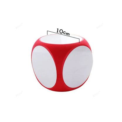 Blank Dice Write on/Wipe Off Dice Portable Erasable Blank Game Cubes for Classroom Teaching Dry Erase Educational Dice