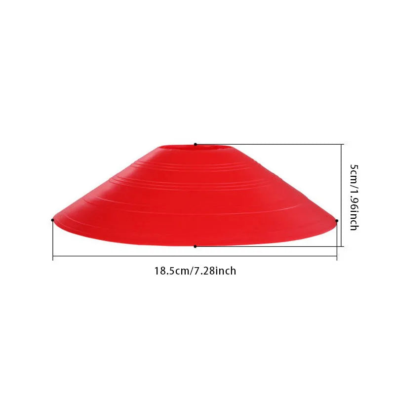 10pcs Soccer Training Sign Dish Toy Pressure Resistant Cones Marker Discs Bucket Outdoor Basketball  Training Sports Accesso Toy