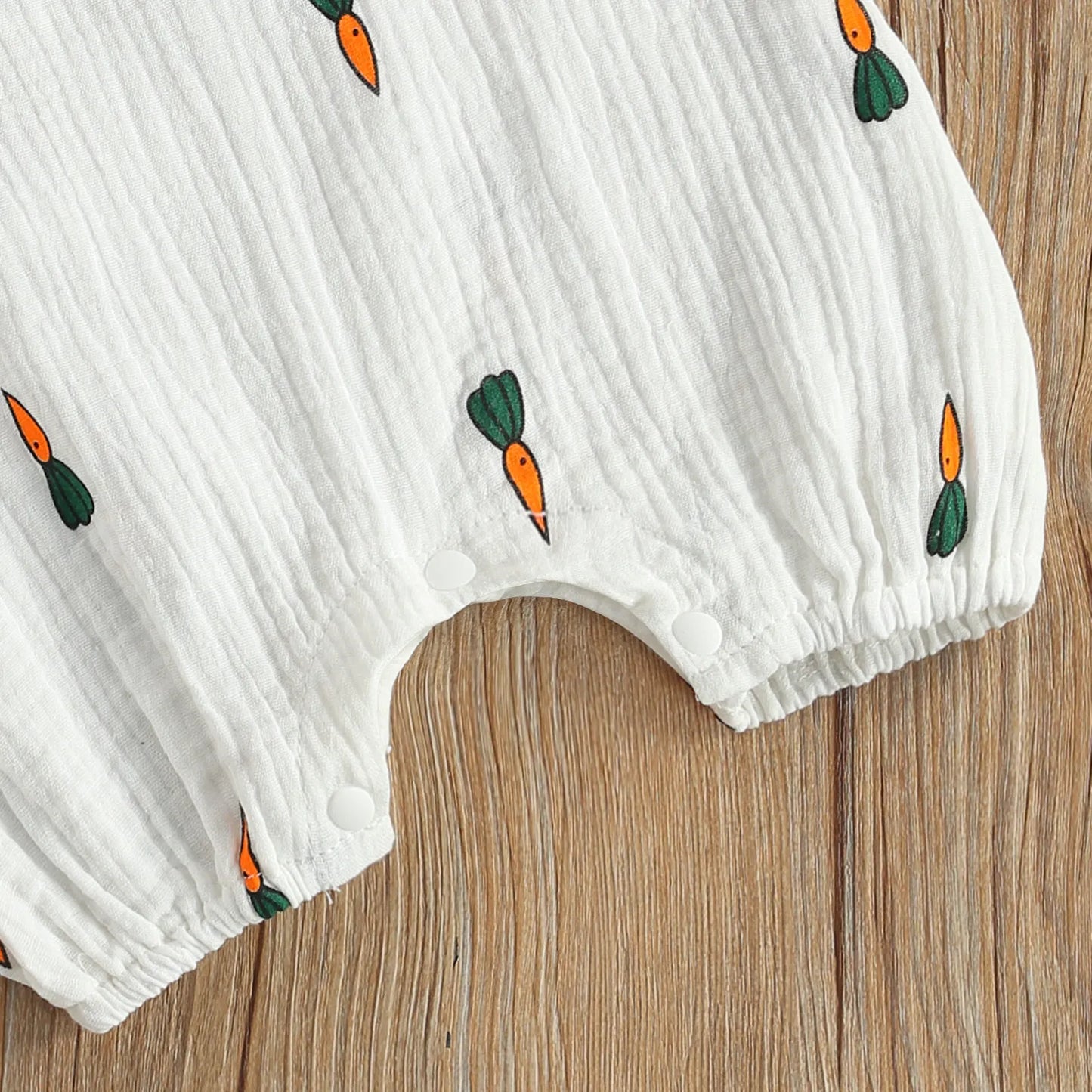 Baby Sleeveless Romper, Cotton Muslin Linen Cactus Print Jumpsuit for Boys and Girls