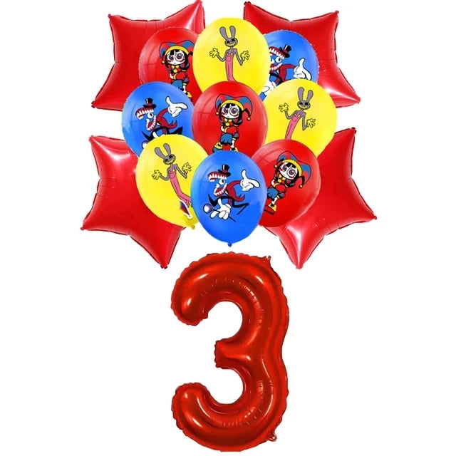 The Amazing Themed Birthday Party Decorations Digitaled Circus Tableware Plates Balloons for Baby Shower Party Favors Kids Gifts