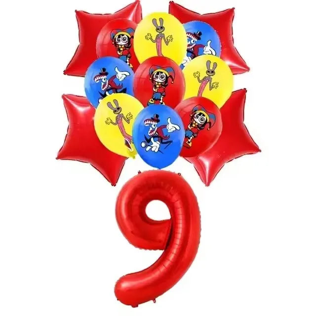 The Amazing Themed Birthday Party Decorations Digitaled Circus Tableware Plates Balloons for Baby Shower Party Favors Kids Gifts