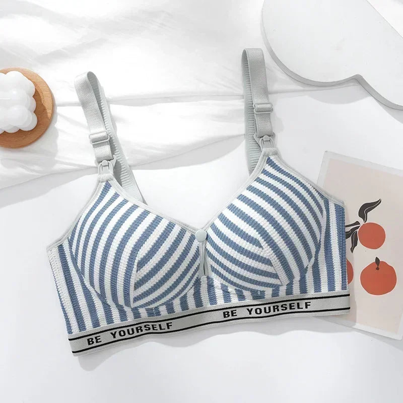 Maternity Bras Wire Free Nursing Bra Prevent Sagging Breastfeeding Women's Breathable Bra
