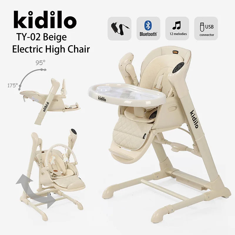 Baby Rocking Chair Electric Baby Rocking Device Newborn Baby Multifunctional Cradle Bed Dining Chair