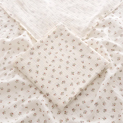 Ins Baby Blanket Muslin Swaddle 2 Layer Cotton Receive Blankets for Newborn Bath Towel Summer Bedding Baby Items Mother Kids