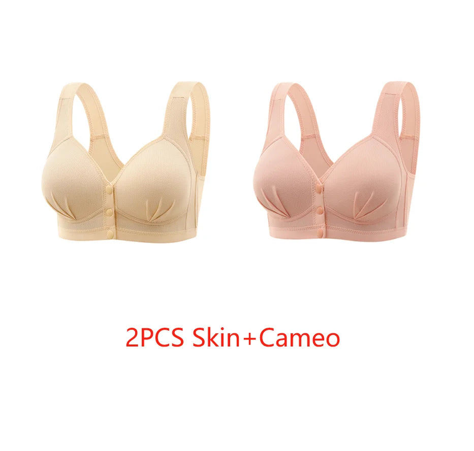 Maternity Bra Wire Free Front Closure Breastfeeding Nursing Bra