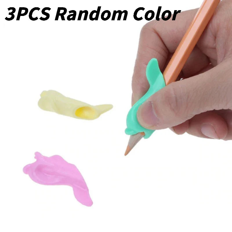 3Pcs/set Children Writing Pencil Holder Kids Writing Posture Correction Device Learning Aid Tool for School Office