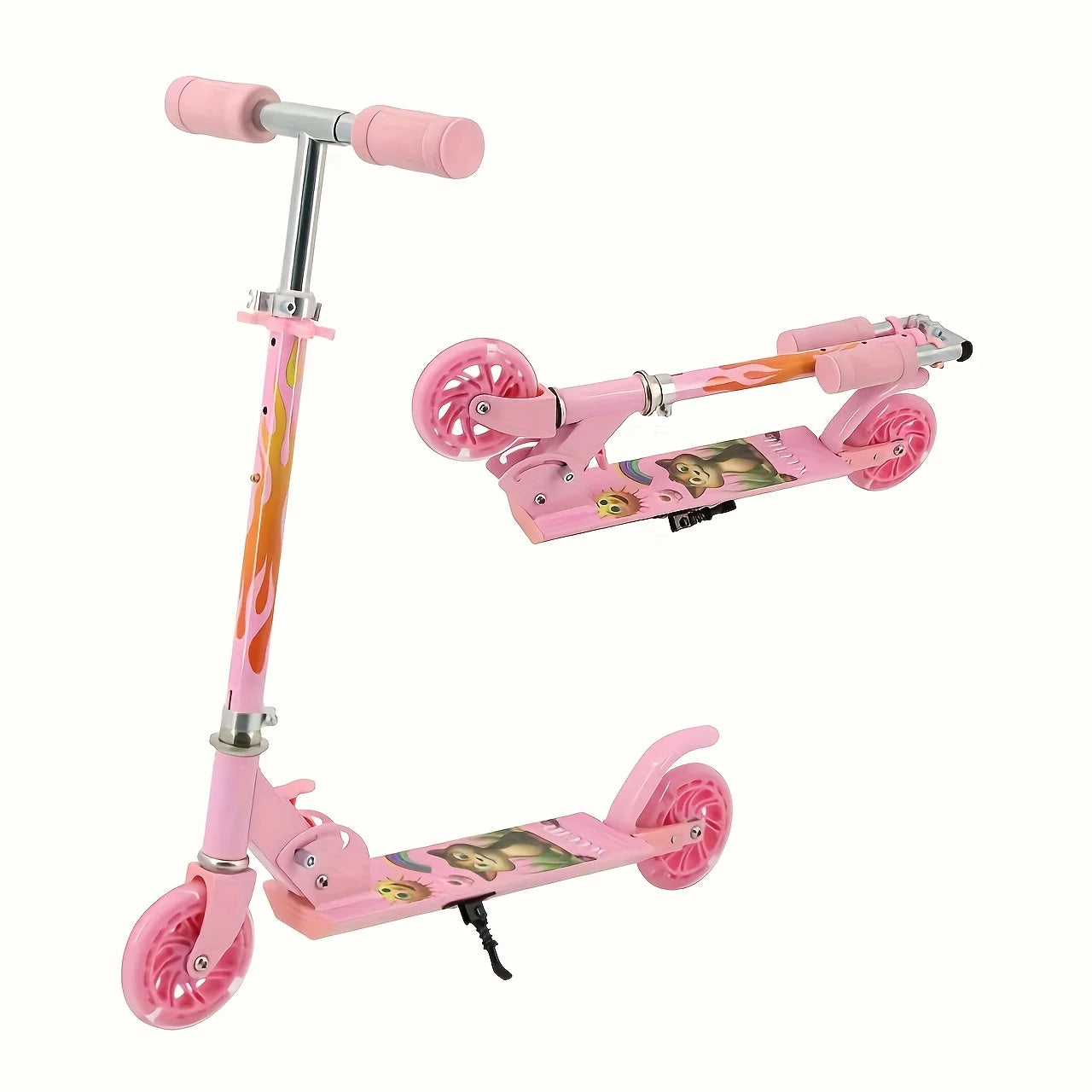 Scooter Toys for Kids Ages 6-12/3-5, Christmas Birthday Gifts for Girls Boys, Easy Folding Kids Scooter with 3 Levels Adjustable