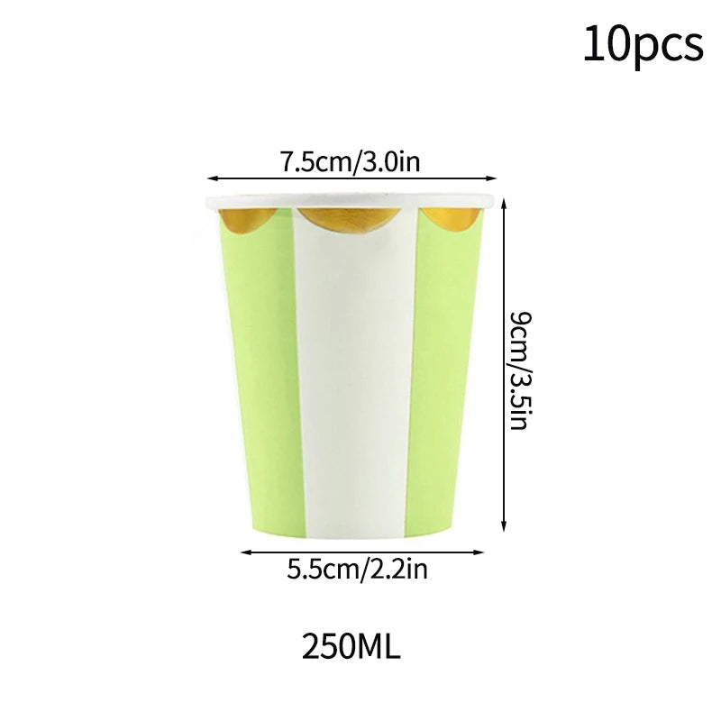 Birthday Decorations Party Paper Plates Cups Baby Shower Party Accessories Party Favors Gifts Plates for Party Supplies