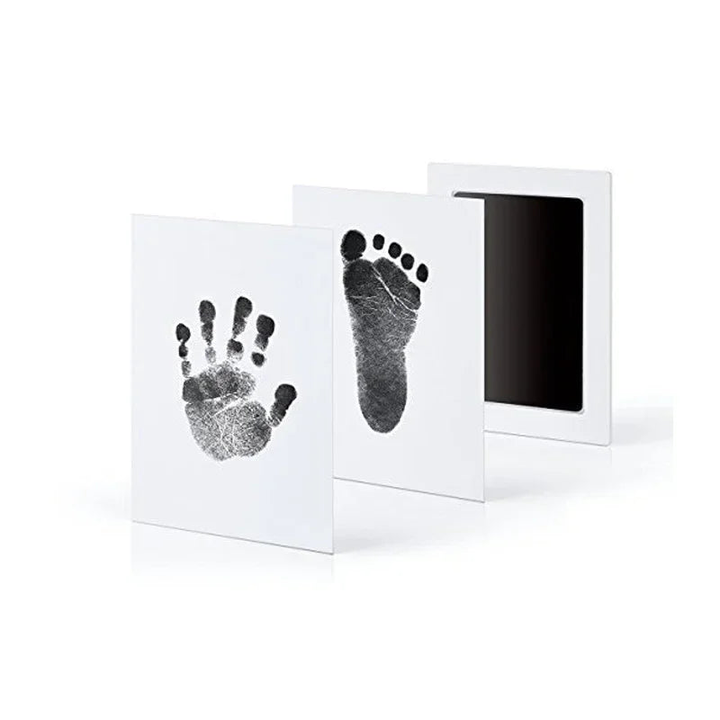 Newborn Baby DIY Hand And Footprint Kit Ink Pads Photo Frame Handprint Toddlers Souvenir Accessories Safe Clean Baby Shower Gift