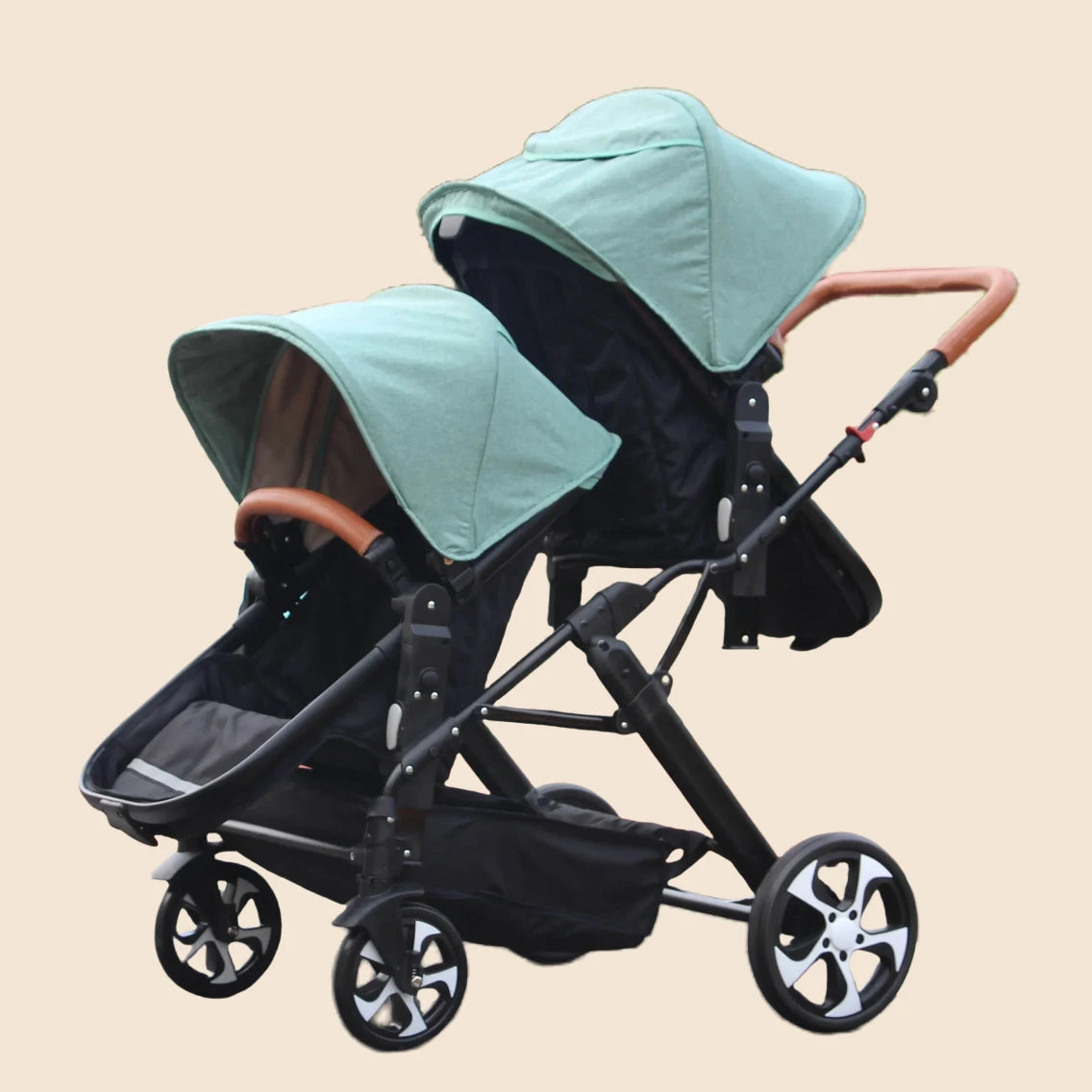 Foldable Twin stroller Lightweight New 2 in 1 baby trolley baby carriage with car seat Baby stroller for two children