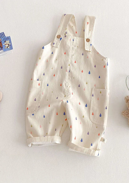 Spring New Kids Clothes Fashion Overalls Polk Dot Jumpsuits Striped Overalls Children Play Suit