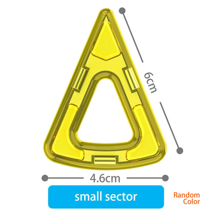 large Magnetic tiles Designer Magnet Building Blocks Accessories Educational Constructor Toys For Children Kids Girls Set Gift