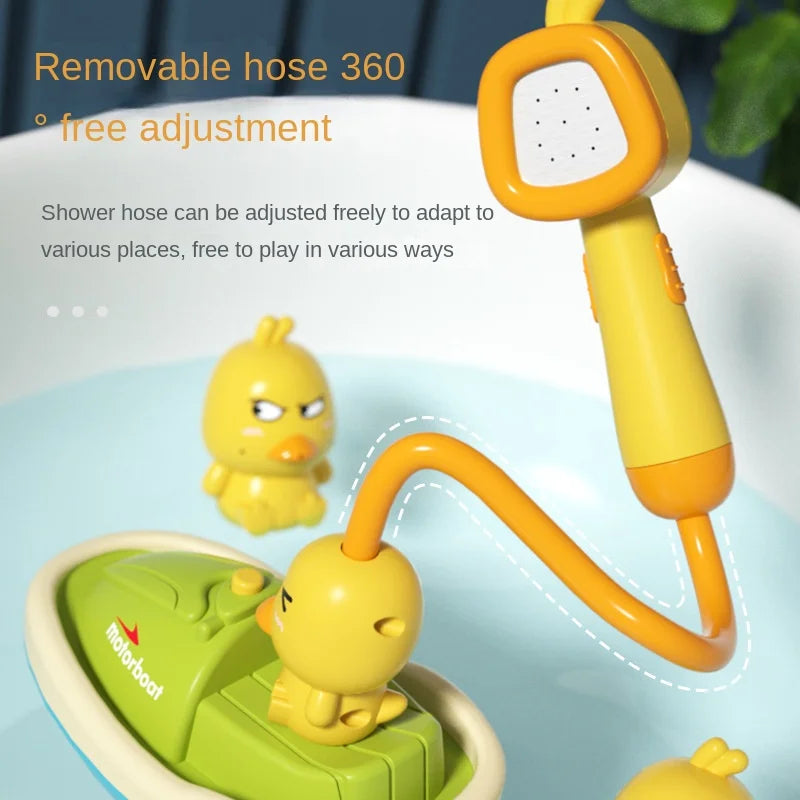 Baby Bath Toys Cute Duck Water Spray Bathroom Bathing