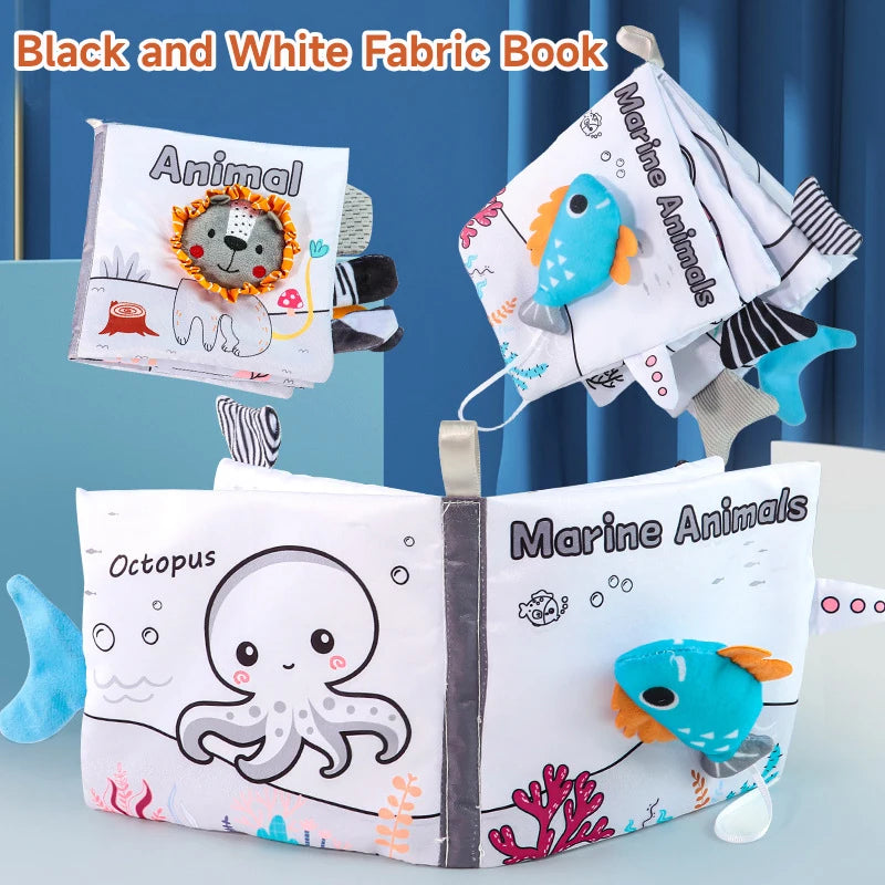Baby Cloth Book Toy Enlightenment Early Educational Toys Babies Sensory Books Toys 0-12 Months Toddler