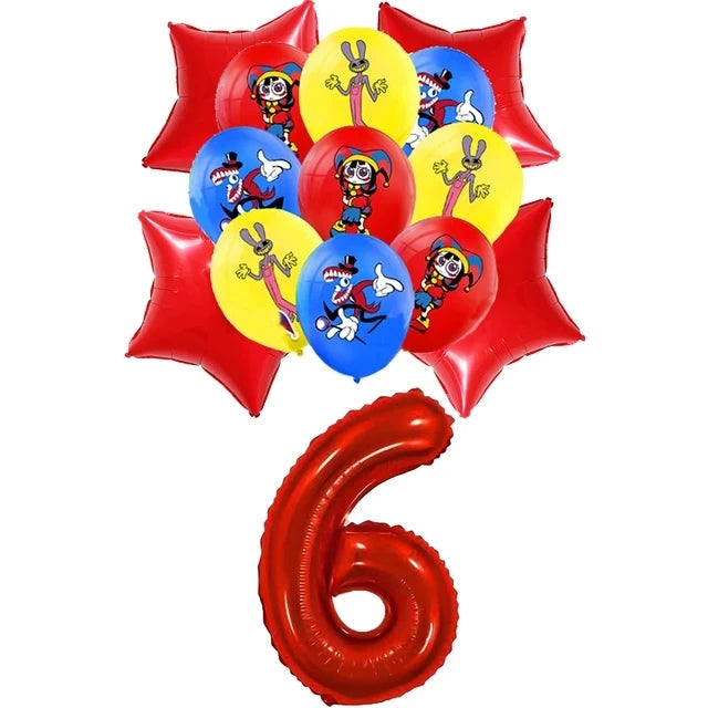 The Amazing Themed Birthday Party Decorations Digitaled Circus Tableware Plates Balloons for Baby Shower Party Favors Kids Gifts
