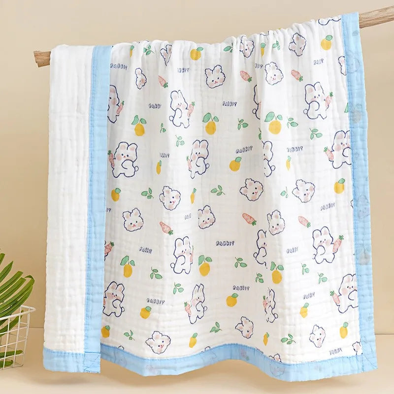 110x110cm 120x150cm 6 Layer Muslin Boy Girl Kids Children Sleep Blanket Swaddle Bath Towel 100% Cotton Newborn Wrap Baby Blanket