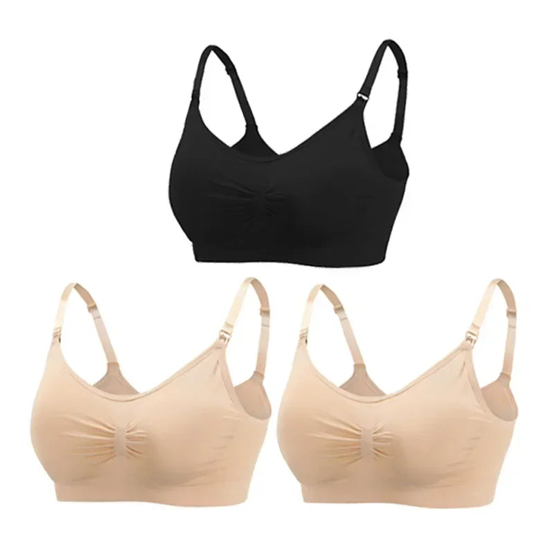 3PC/lot Maternity Nursing Bras Cotton Breastfeeding & Pregnant Moms