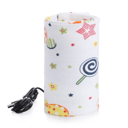 USB Milk Water Warmer Baby Nursing Bottle Heater Newborn Infant Portable Bottle Feeding Warmers Travel Stroller Insulated Bag