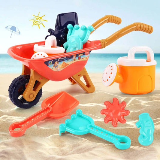 Children's beach toy sets: shovels, beach buckets, funnel tools, summer outdoor water play toys for babies