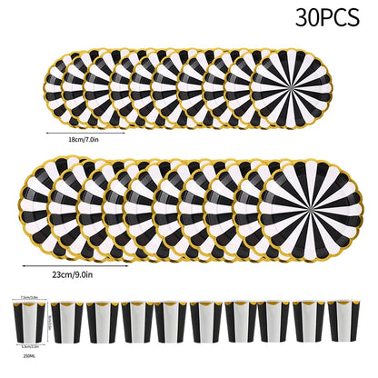 Birthday Decorations Party Paper Plates Cups Baby Shower Party Accessories Party Favors Gifts Plates for Party Supplies
