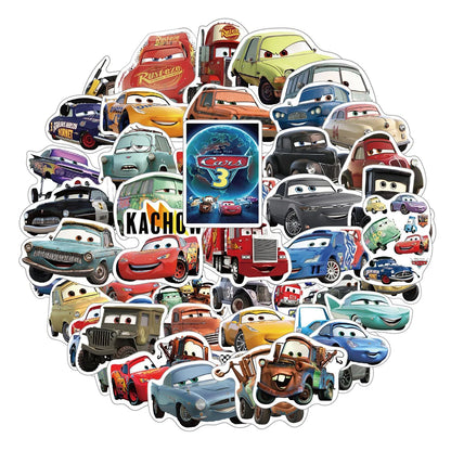 Lightning McQueen Cars Kids Party Favor Glasses Slap Bracelets Stamps Keychains Straws Badges Stickers Birthday Decorations Set