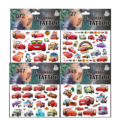 Lightning McQueen Cars Kids Party Favor Glasses Slap Bracelets Stamps Keychains Straws Badges Stickers Birthday Decorations Set