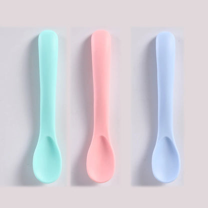 1/2 PCS Baby Learning Spoons Utensils Set Newborn Feeding Spoon Set Toddler Scoop Weaning Cutlery Children‘s Tablewar
