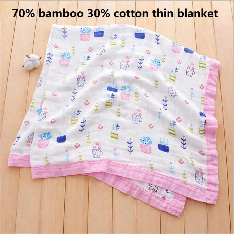 110x110cm 120x150cm 6 Layer Muslin Boy Girl Kids Children Sleep Blanket Swaddle Bath Towel 100% Cotton Newborn Wrap Baby Blanket